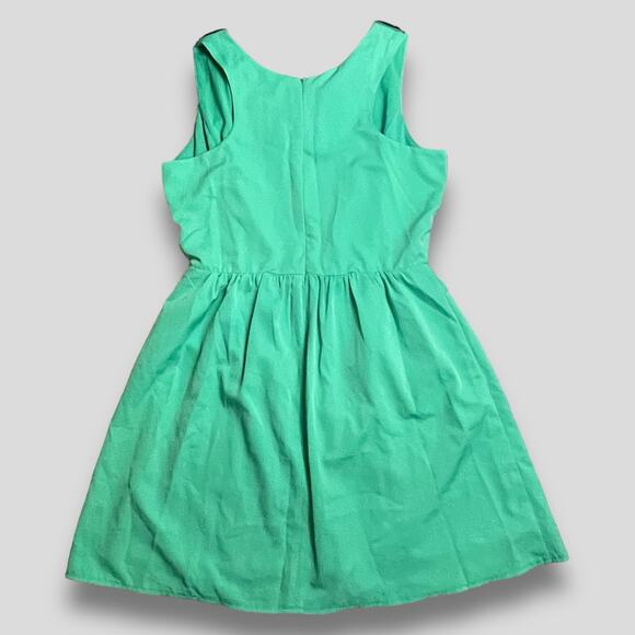 EMMELEE CASUAL SLEEVELESS FIT AND FLARE DRESS EMERALD GREEN MEDIUM - Picture 4 of 10